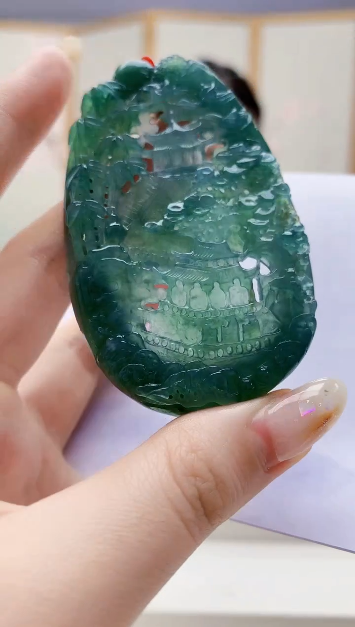 未镶嵌定制翡翠4812jw-毛货挂件15