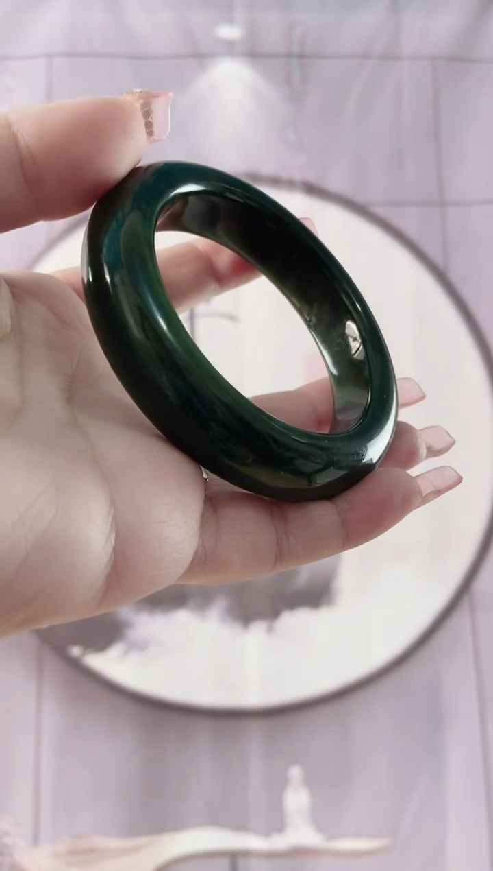 【闪购商品】和田玉手镯未镶嵌孤品手镯58圈口