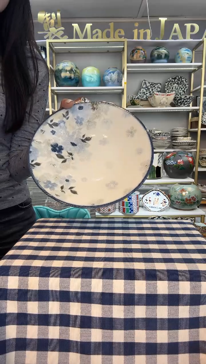 瓷悠游花深盘22cm一支