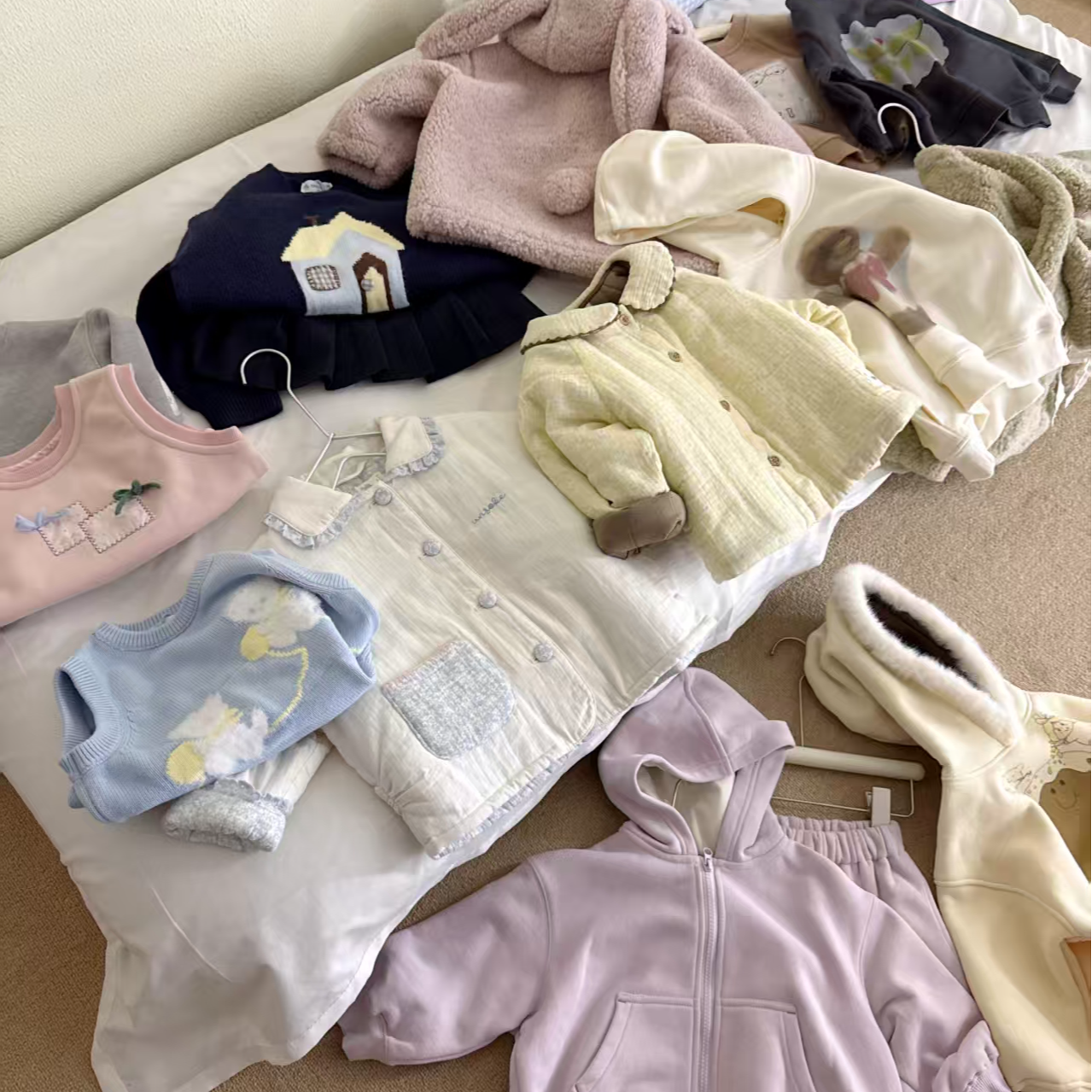 【59-79】新款保暖外套裤子卫衣套装冬款2025