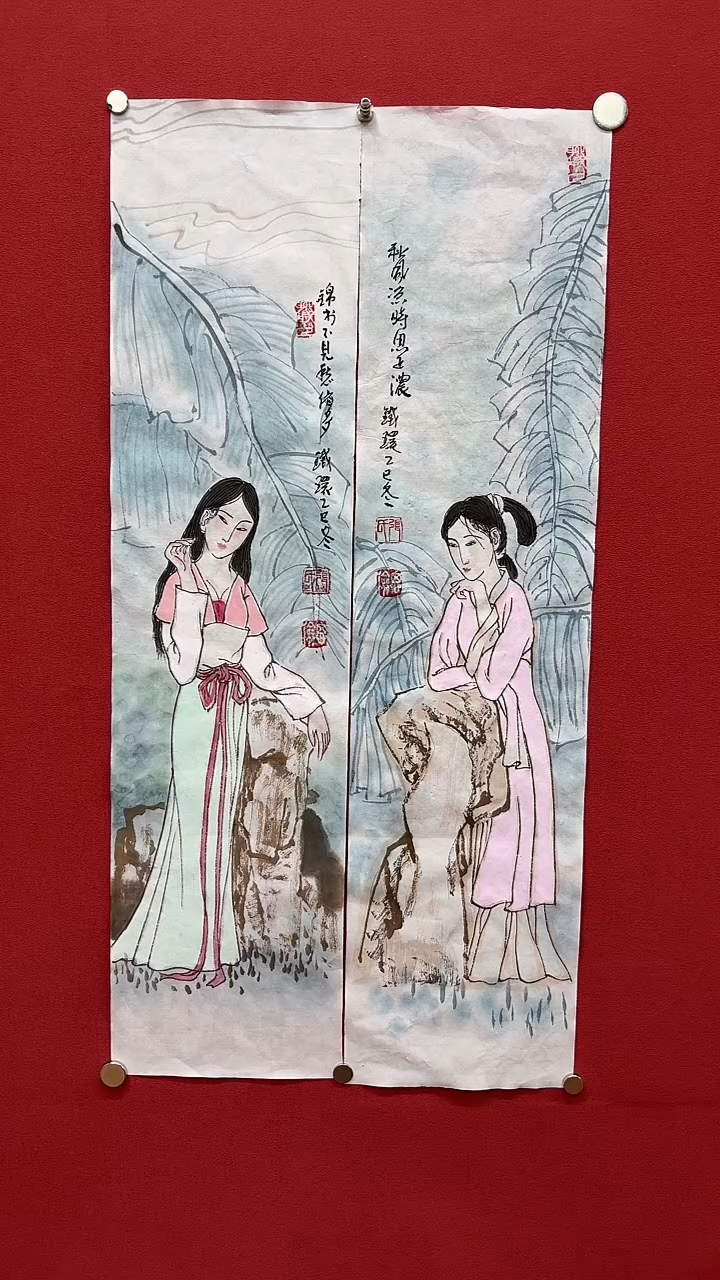国画手绘原稿-张思俭-仕女-2平尺