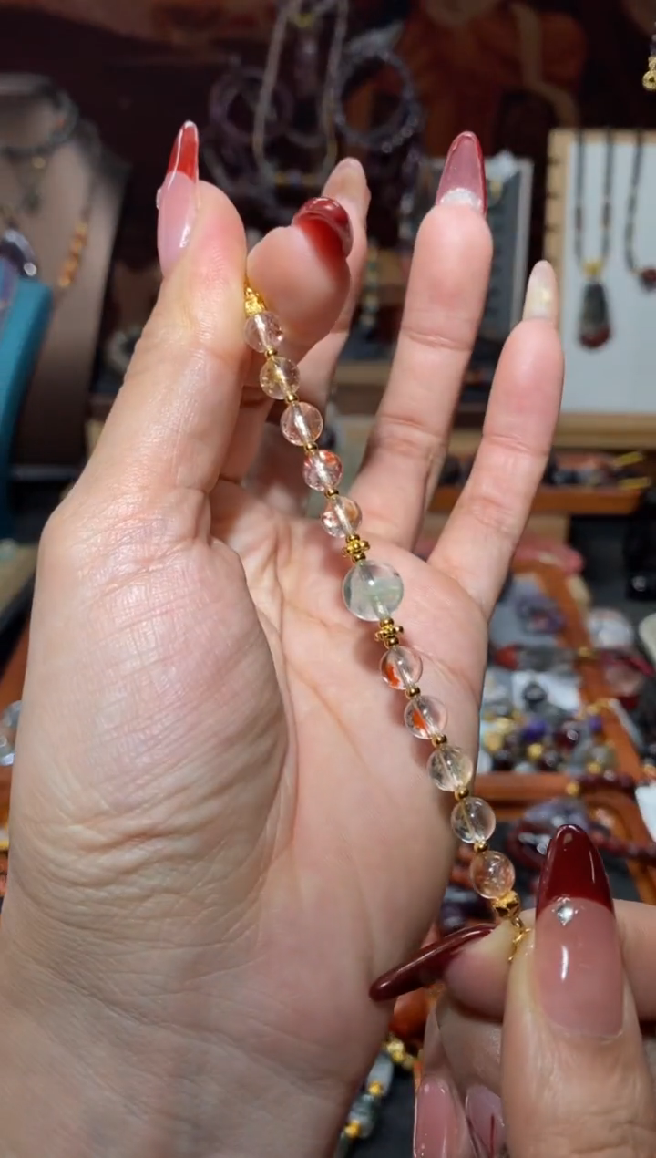 【闪购商品】水晶延长链未镶嵌锦鲤胶花