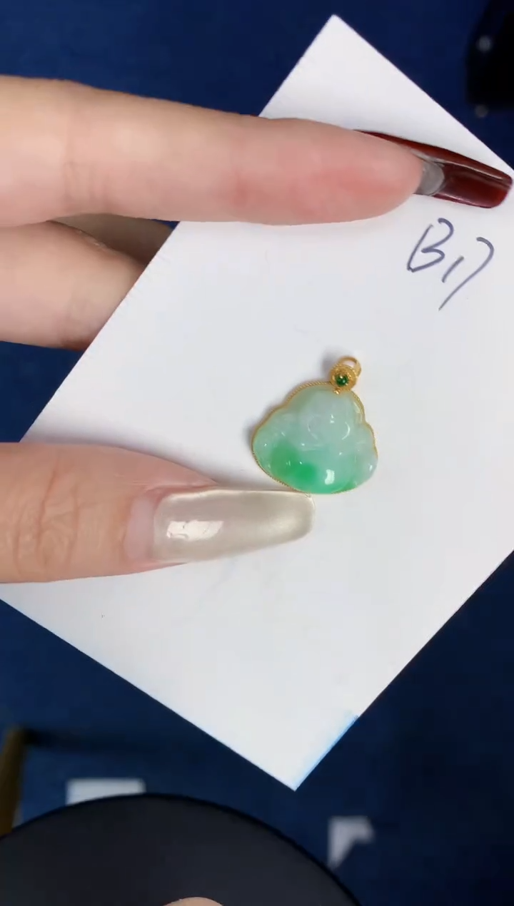 【闪购商品】翡翠颈饰18K金镶嵌0000000000