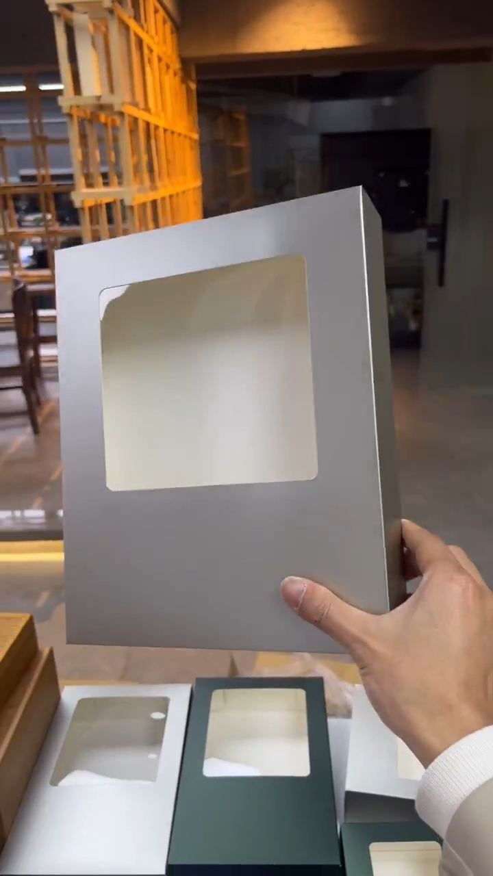 简易盒12泡装开窗盒100个银色