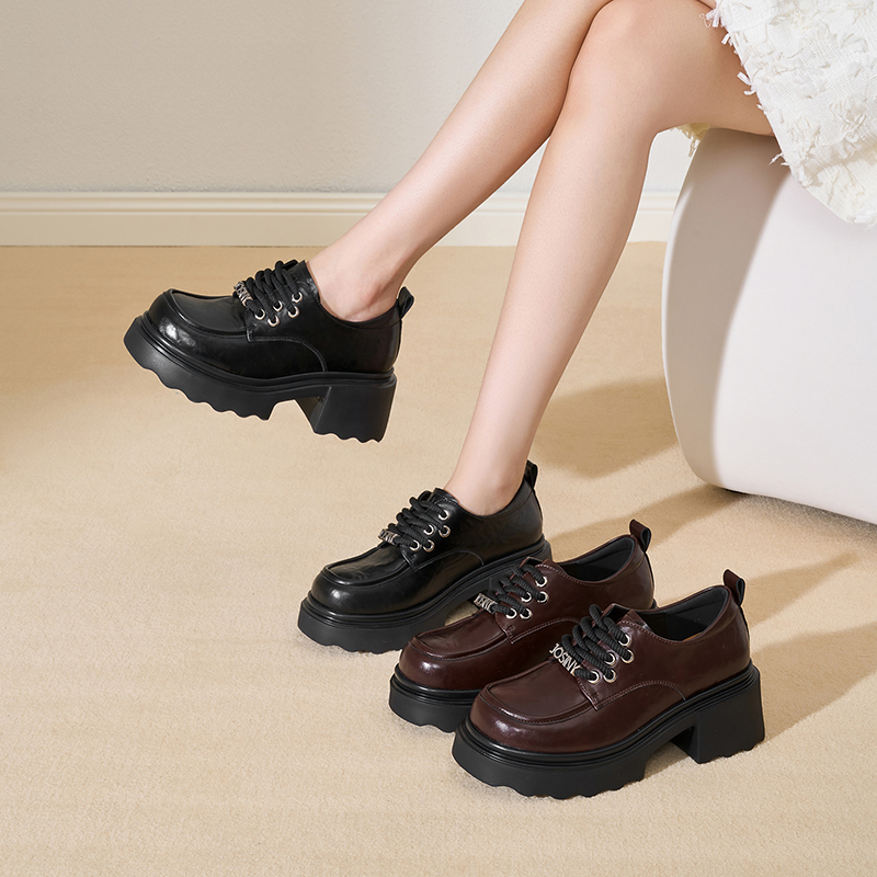 卓家乐福鞋女复古百搭休闲乐福鞋502A21453