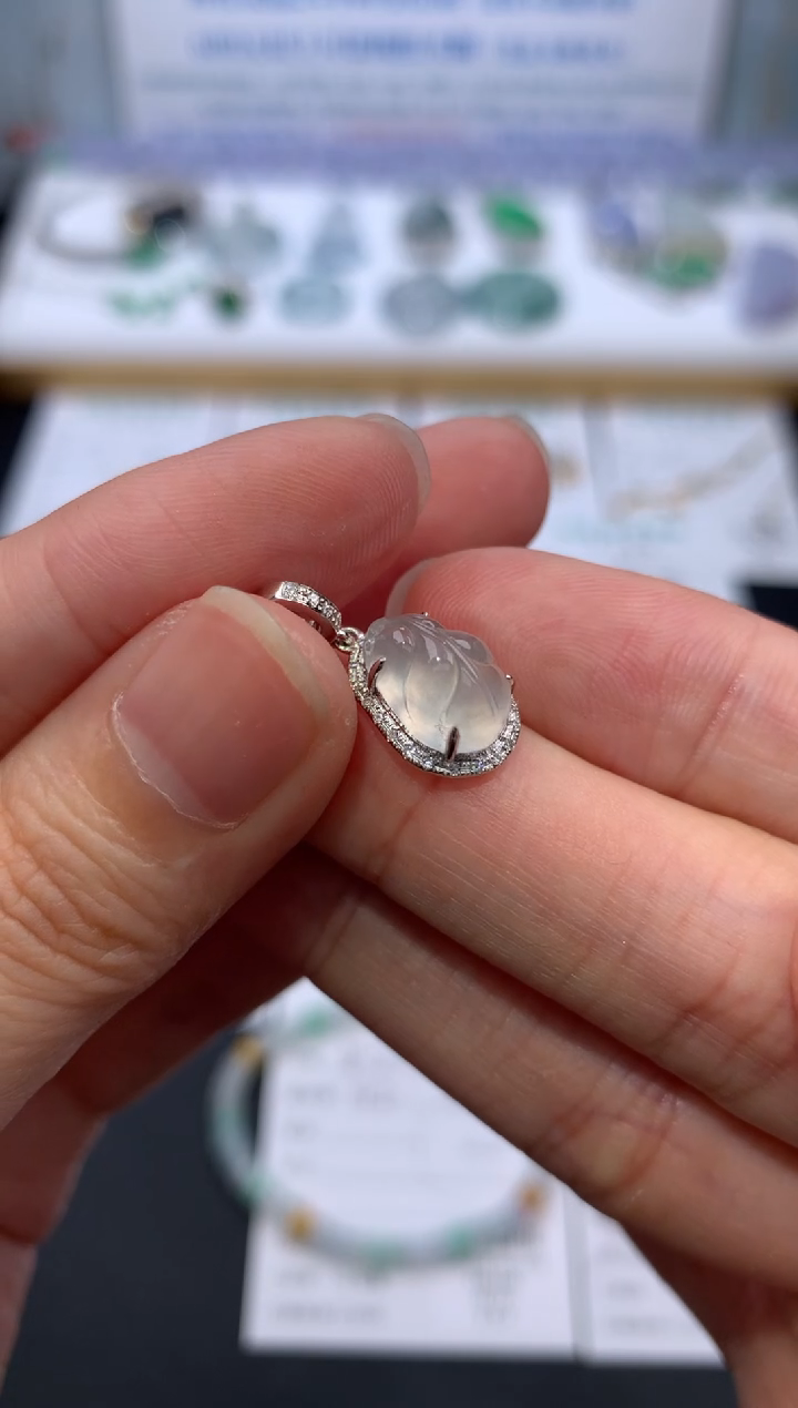 【闪购商品】定制翡翠18K金镶嵌不退不换 无鉴赏期