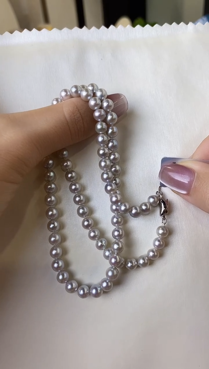 【闪购商品】海水珍珠项链未镶嵌5.5-6真多麻项链