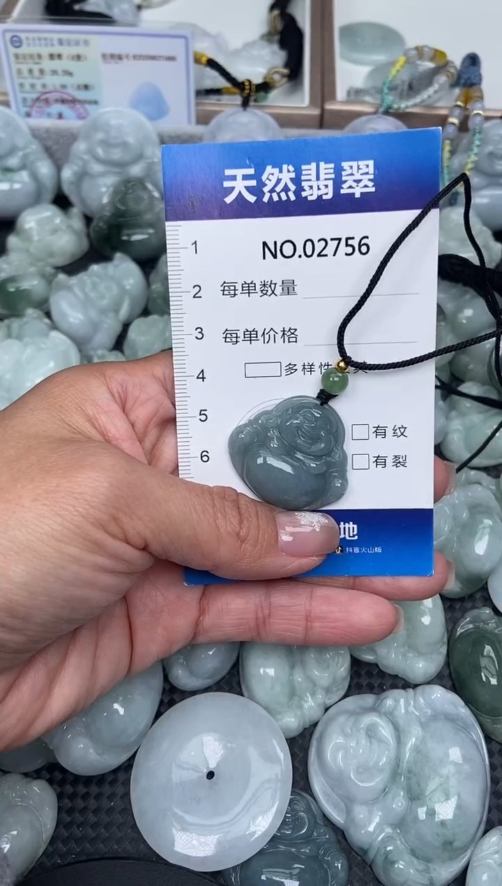 颈饰未镶嵌翡翠纯天然A货翡翠2756