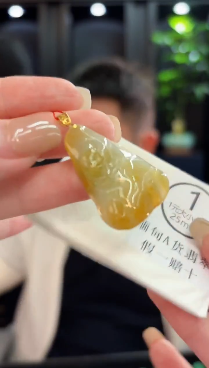 吊坠(不含链)18K金镶嵌翡翠缅甸A货/支持复检/一件