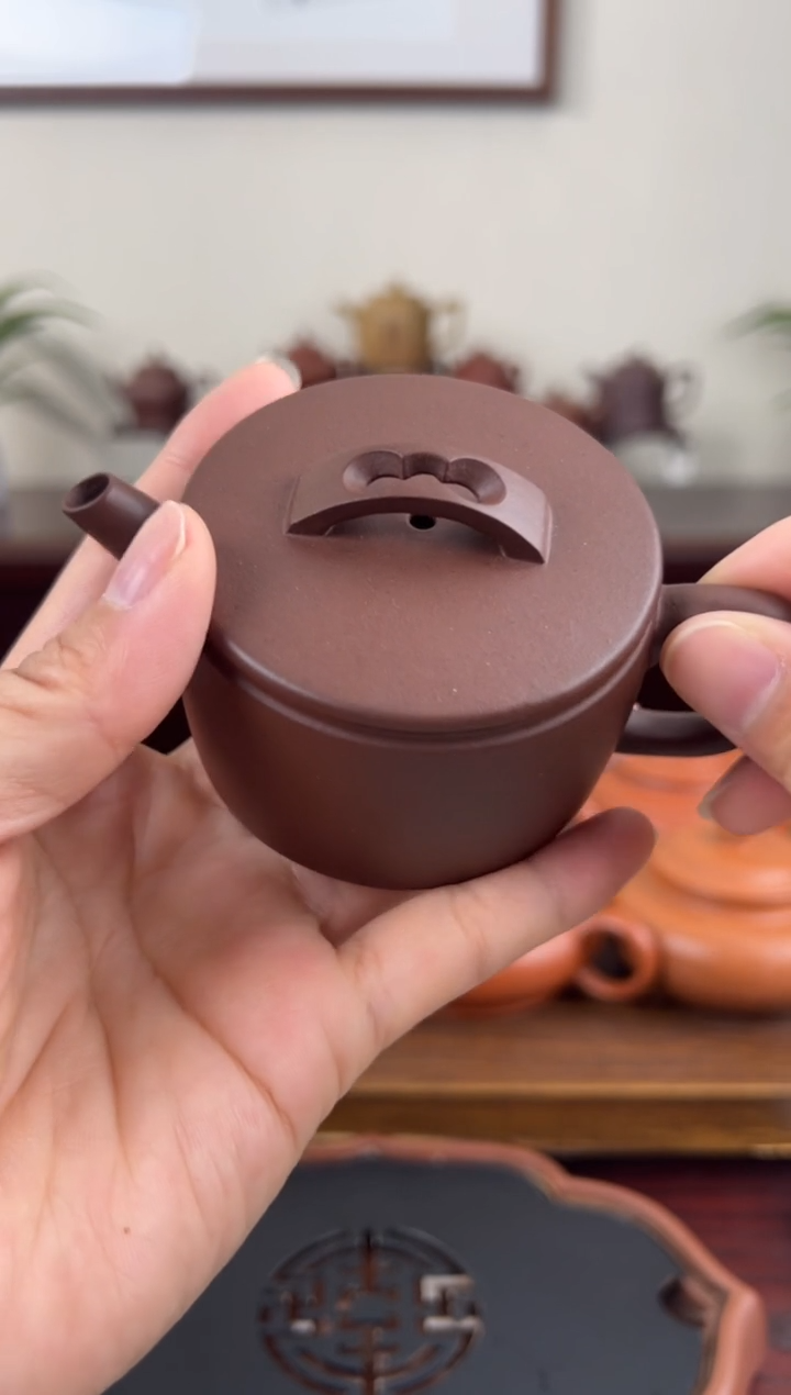 【闪购商品】紫砂茶壶紫泥一片瓦壶100CC