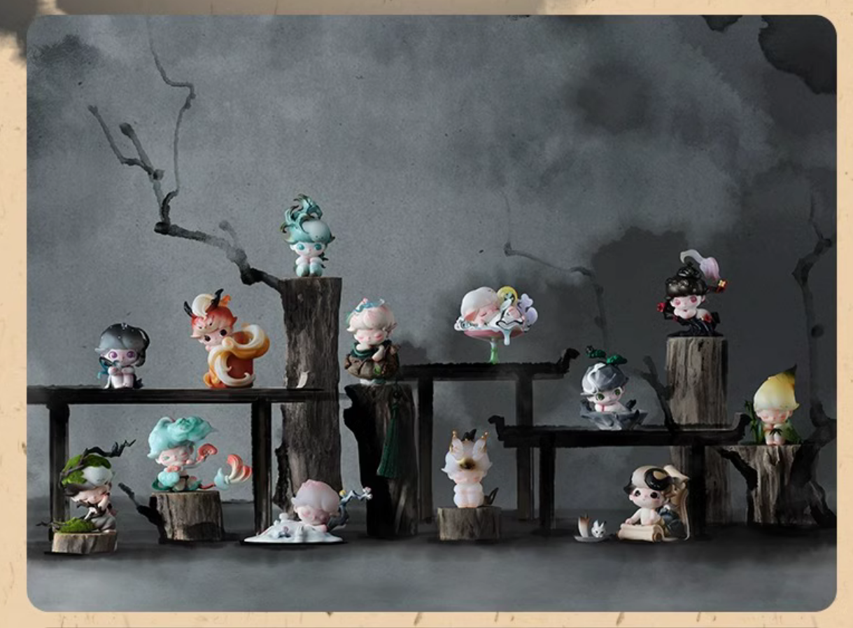 【拆盒】DIMOO一盏风月系列盲盒手办公仔潮流玩具可爱礼物娃娃摆件