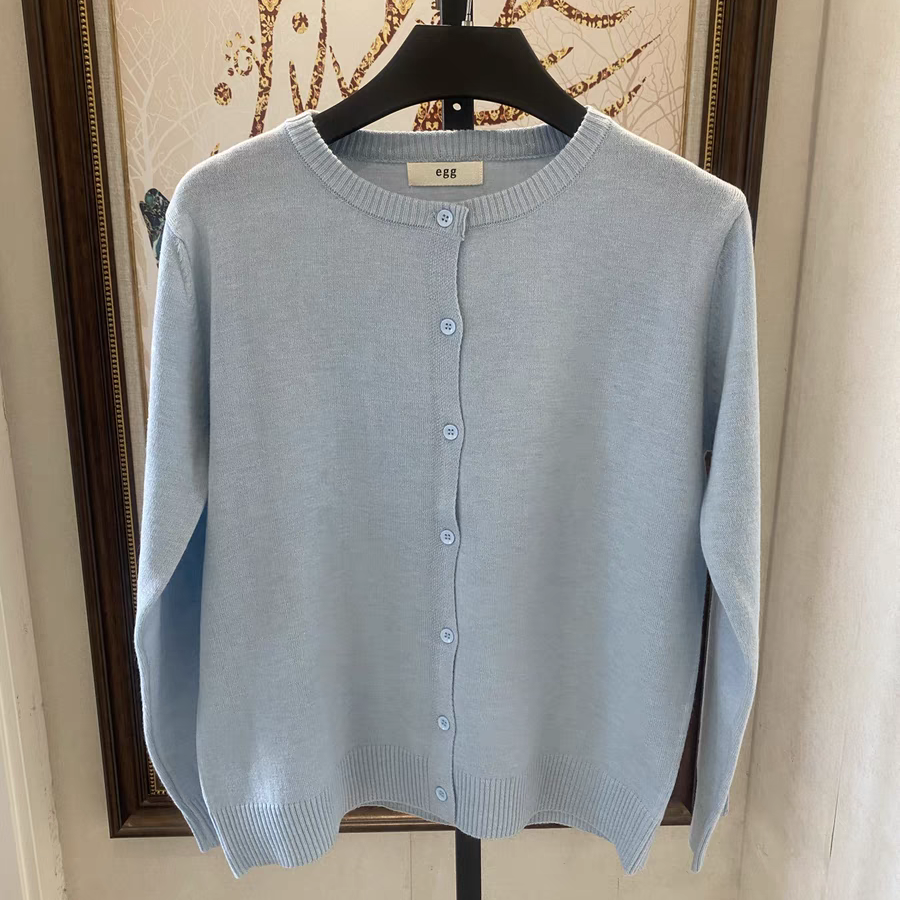 2025春季新款 圆领针织开衫毛衣 多色女针织衫长袖通勤百搭