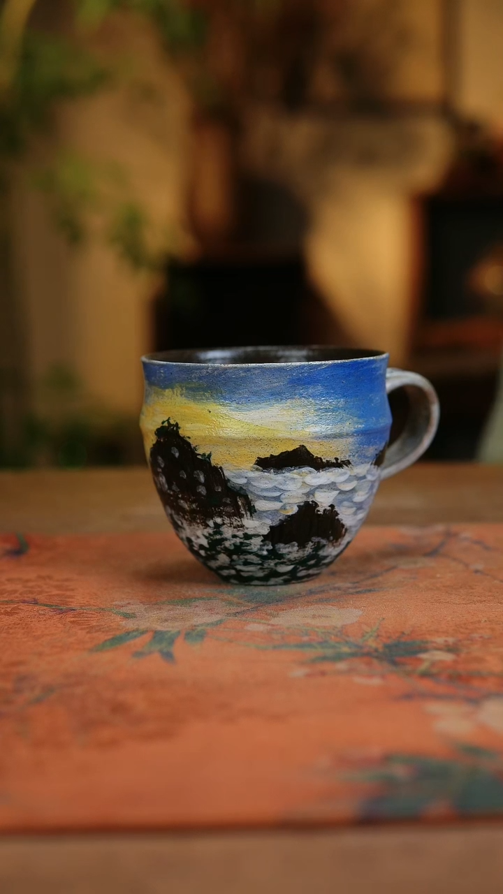 【闪购商品】瓷片1894景德镇手工手绘釉下彩高温瓷