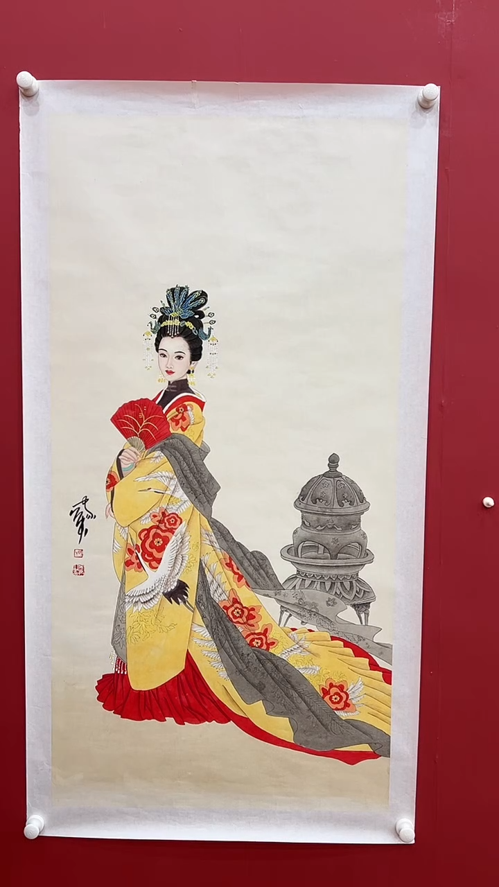 国画何J英-8P-人物