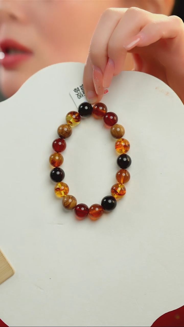 【闪购商品】琥珀手链未镶嵌11+多宝单圈手串