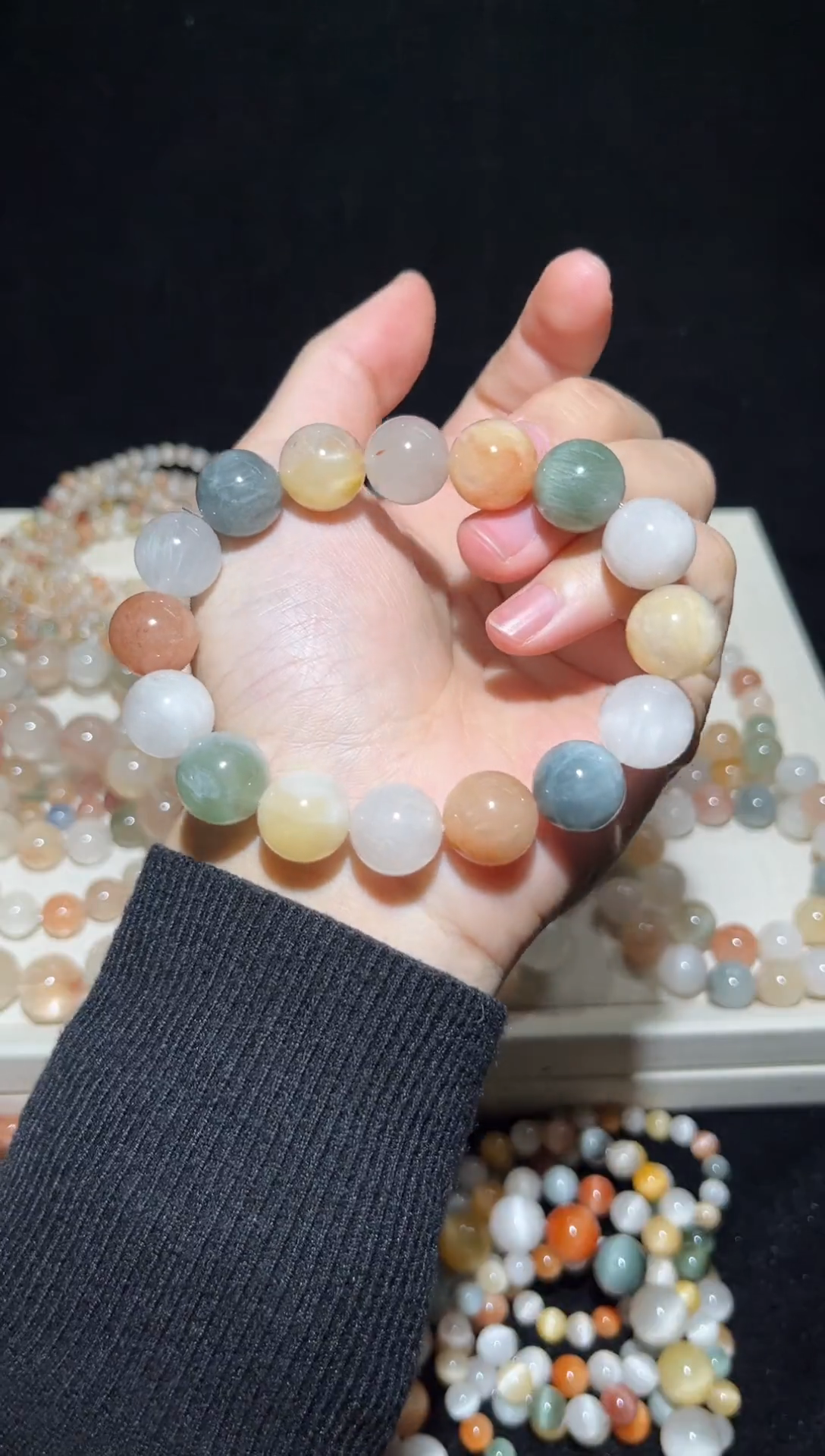 未镶嵌手串水晶4彩兔毛出厂价默认微瑕14