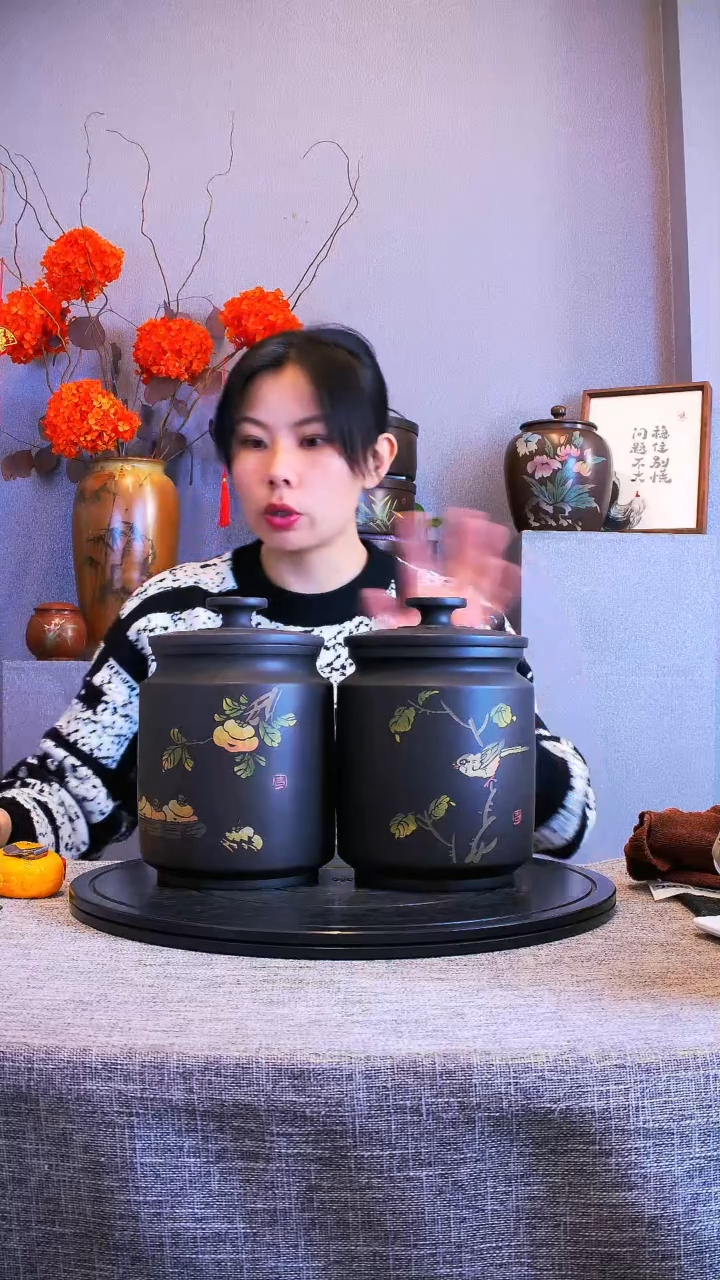 【闪购商品】建水全手工紫陶茶罐189