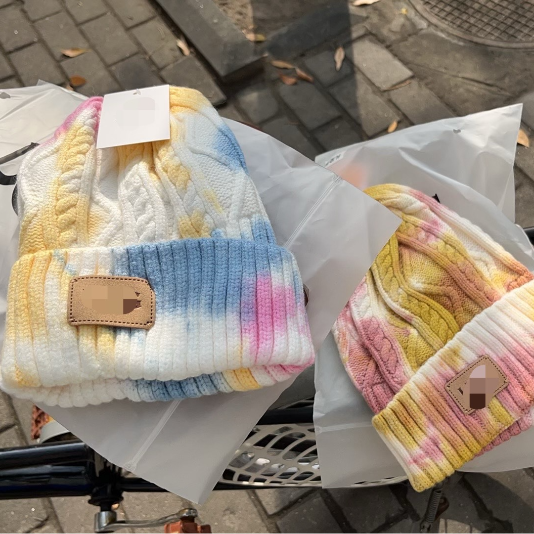 M四色“彩虹帽”针织帽子