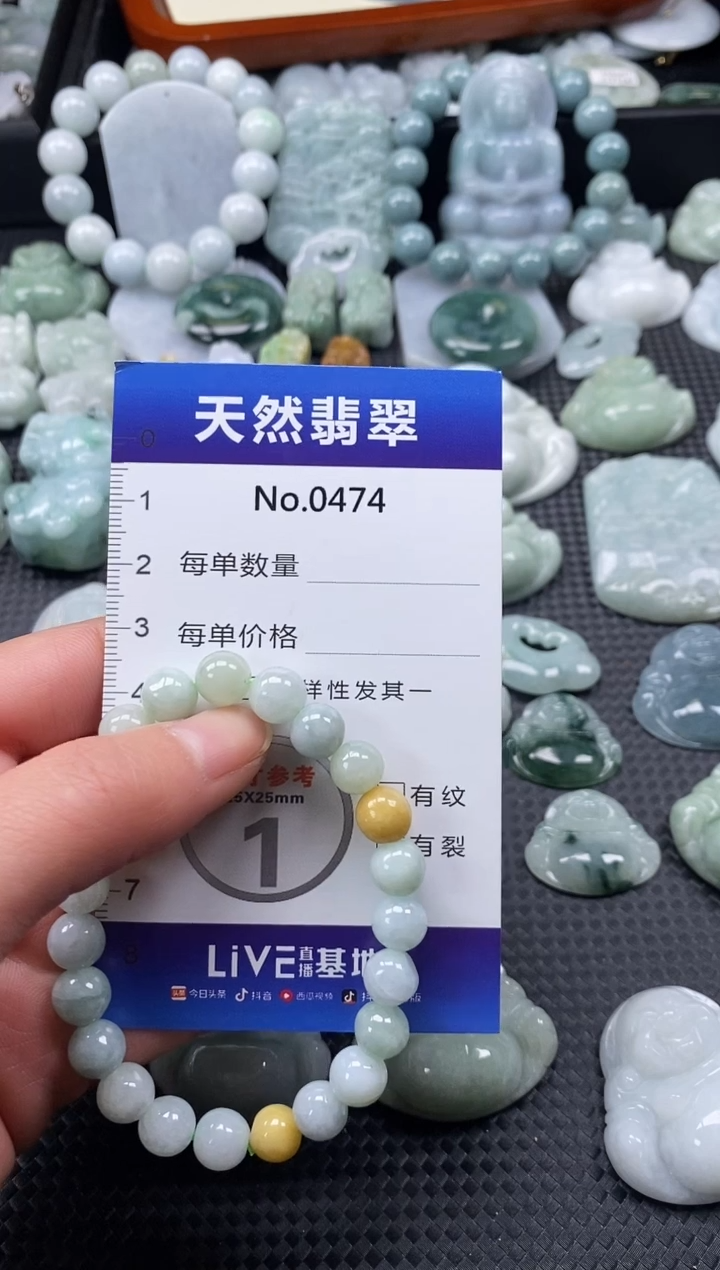 【闪购商品】翡翠颈饰未镶嵌缅甸A货翡翠0474