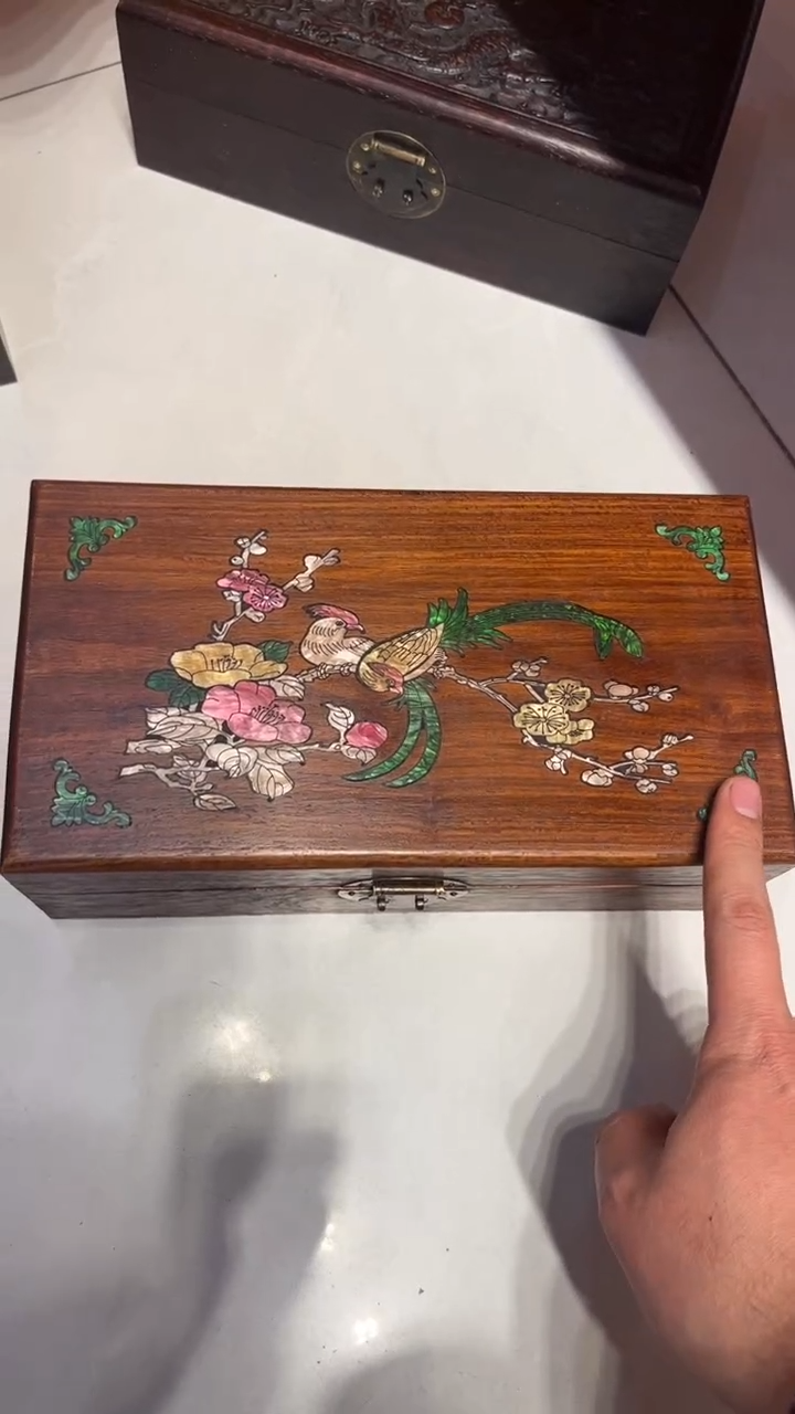 【闪购商品】木鸟踏花枝 首饰盒