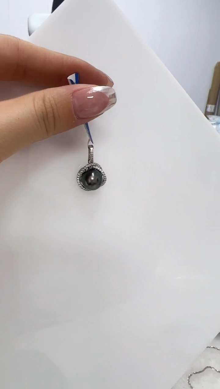 【闪购商品】海水珍珠DA银S925镶嵌吊坠 H216