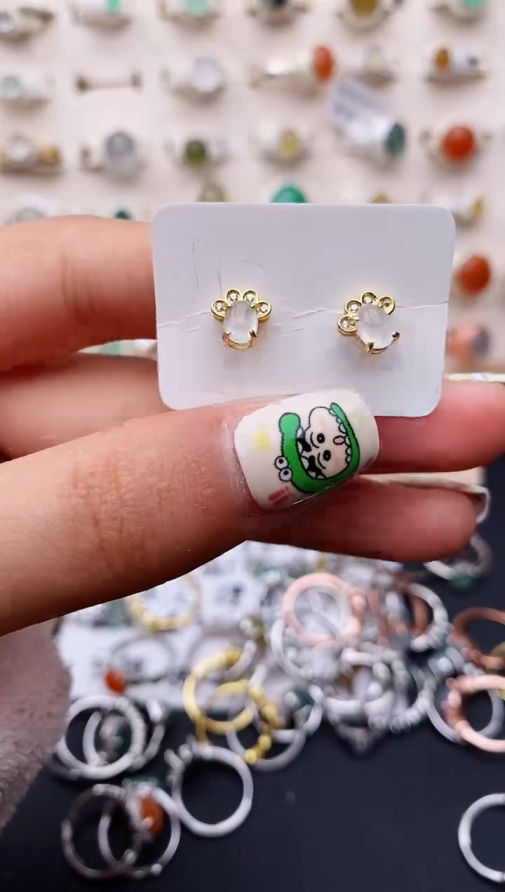 【闪购商品】翡翠戒指银S925镶嵌缅甸翡翠