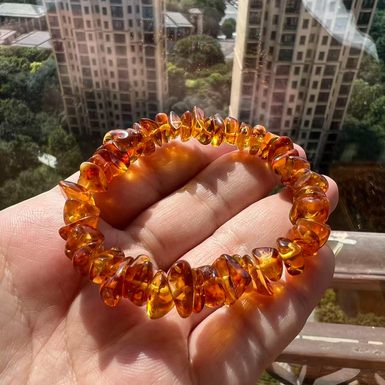 纯天然真品蜜蜡手串5106-9