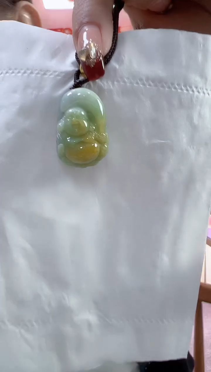 【闪购商品】翡翠颈饰未镶嵌孤品佛公宽20高29厚13