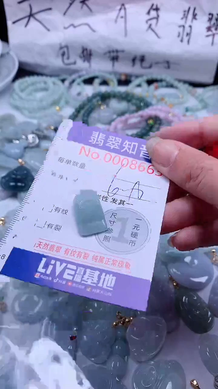 翡翠未镶嵌吊坠(不含链)8663