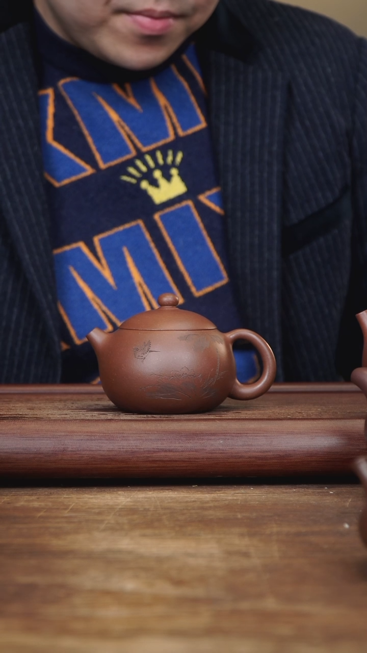 【闪购商品】紫砂茶壶210ml主播作品西施 家藏紫茄泥