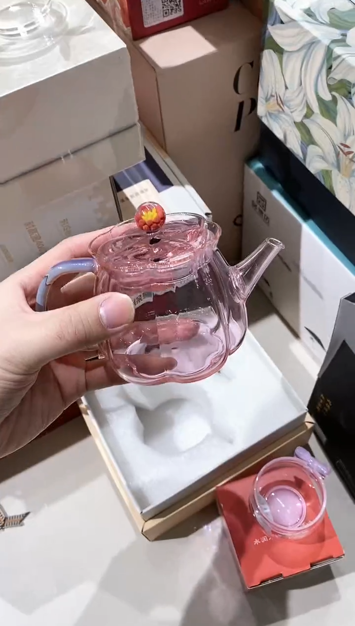 【闪购商品】粉色梅花小壶         