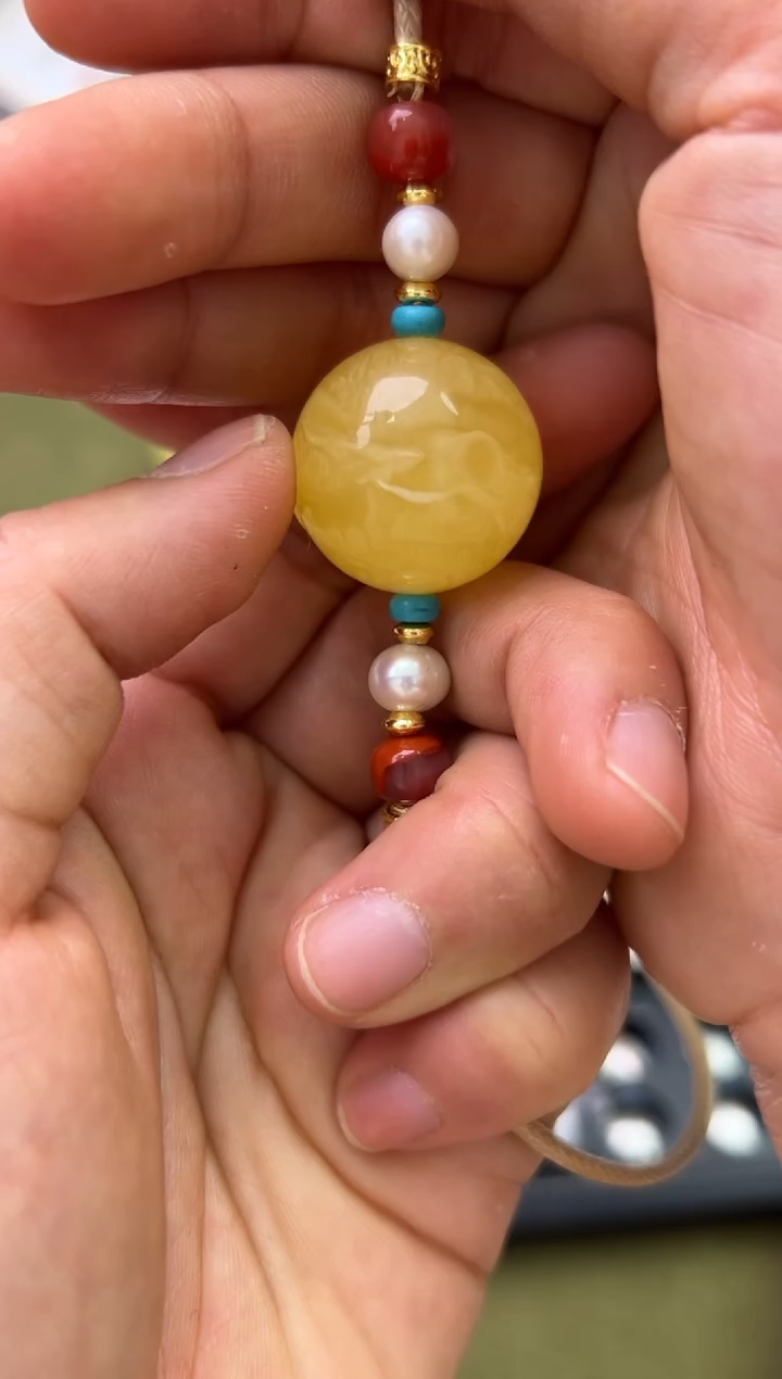 裸石琥珀未镶嵌琥珀蜜蜡吊坠