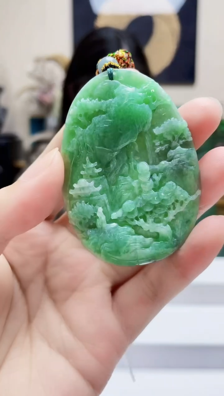未镶嵌定制翡翠吊坠105