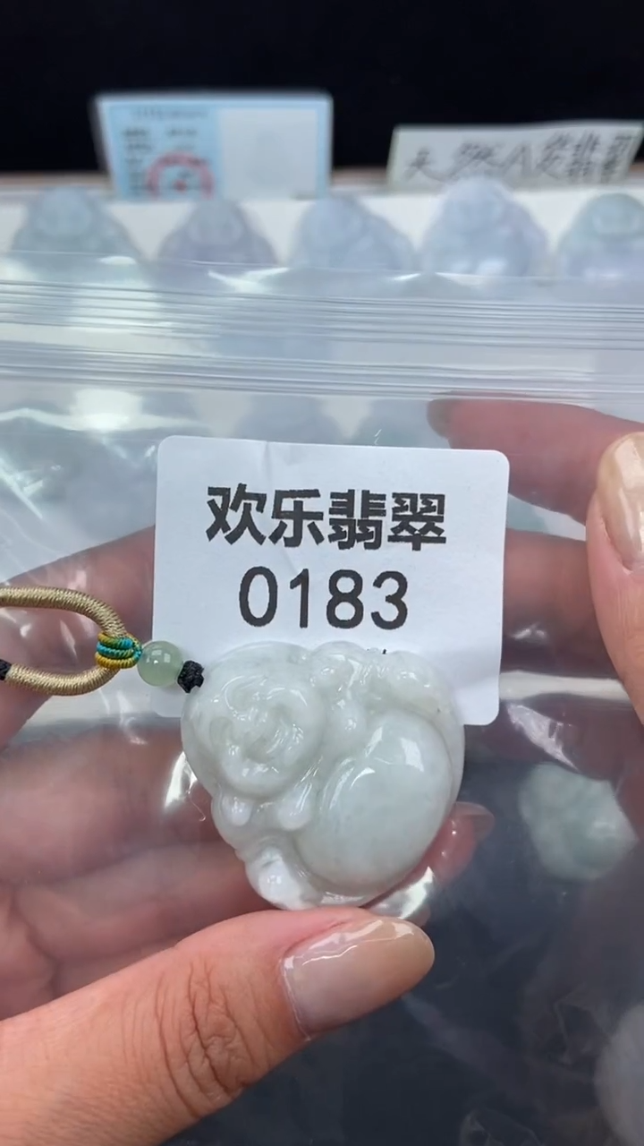 颈饰未镶嵌翡翠缅甸天然翡翠0183