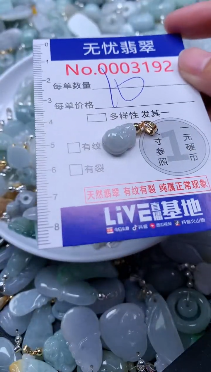 翡翠未镶嵌吊坠(不含链)3192