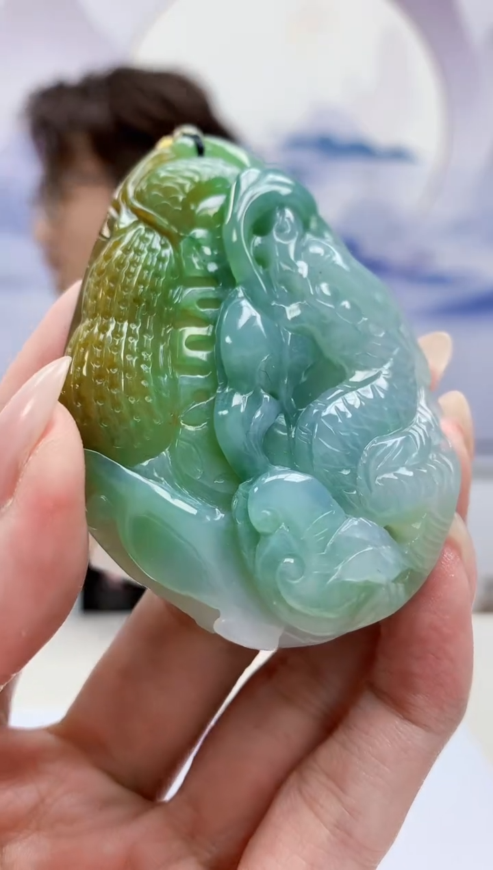 未镶嵌定制翡翠5159MM-毛货挂件41