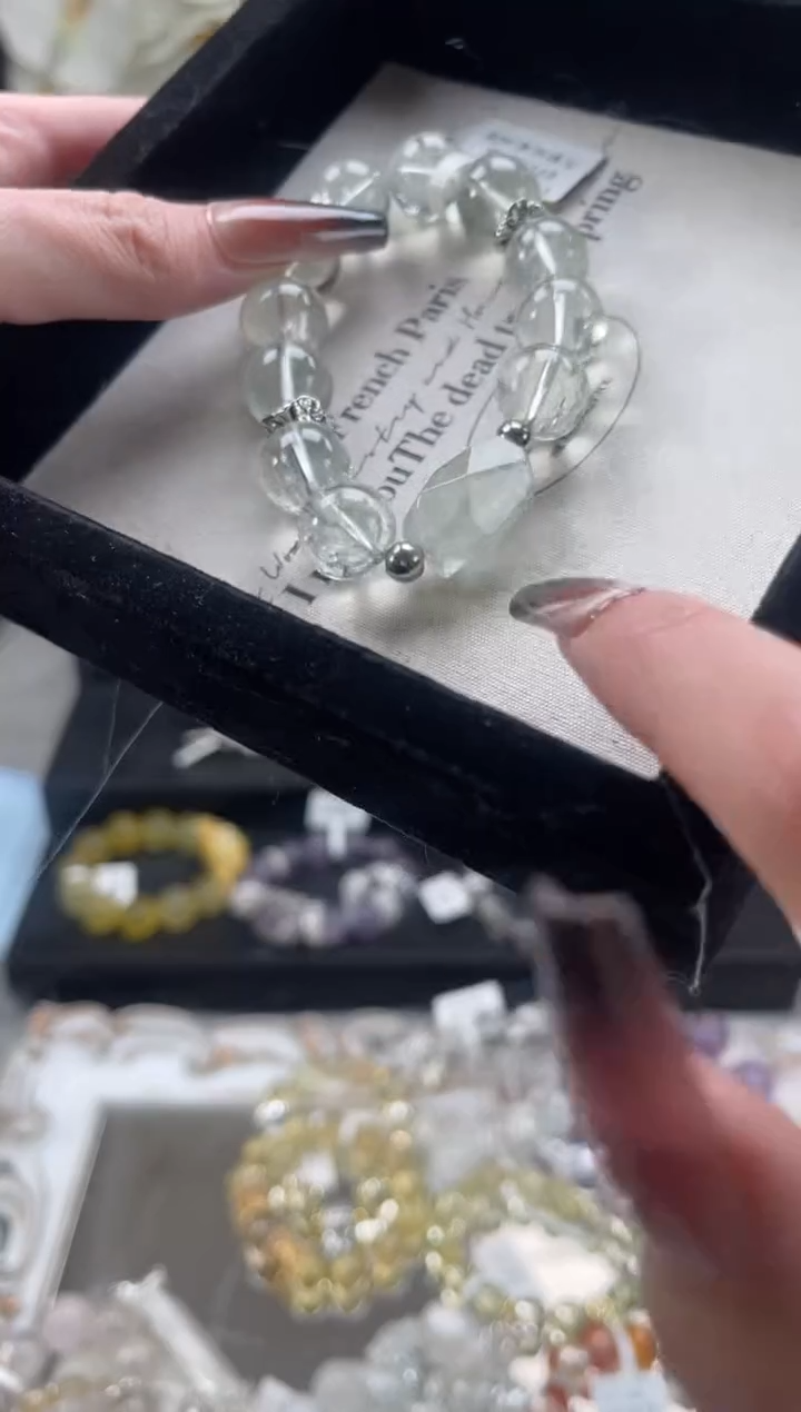 【闪购商品】烟晶手链银S925镶嵌天然水晶 多样性发货