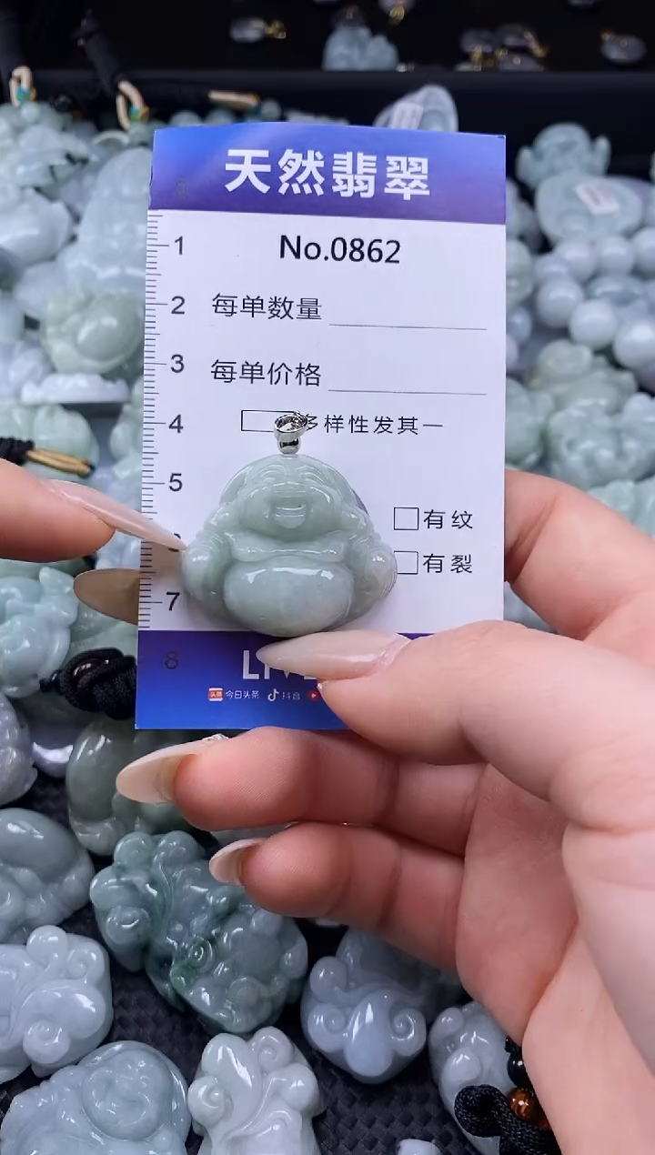 【闪购商品】翡翠颈饰未镶嵌缅甸A货翡翠0862