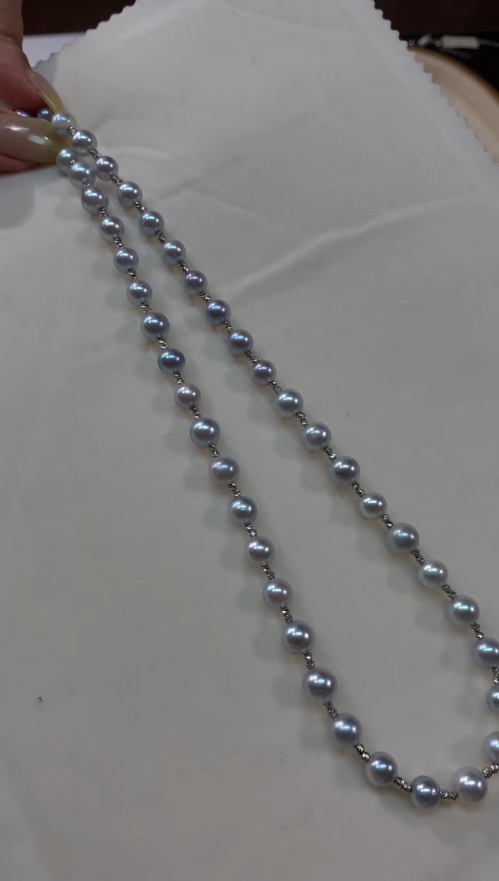 海水珍珠18K金镶嵌项链多样性发其一2980