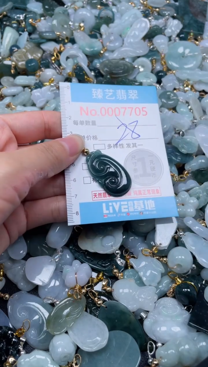 颈饰未镶嵌翡翠7705