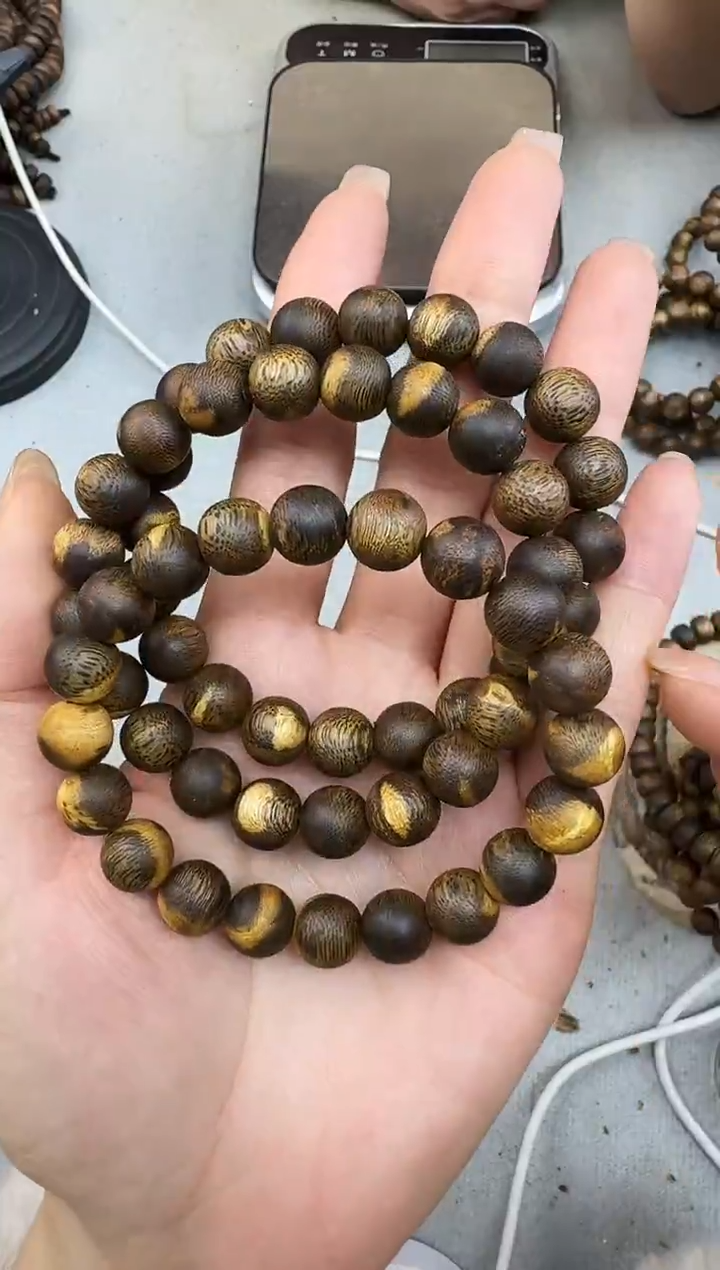 沉香手串1009张勺子圆珠单圈多样性发一