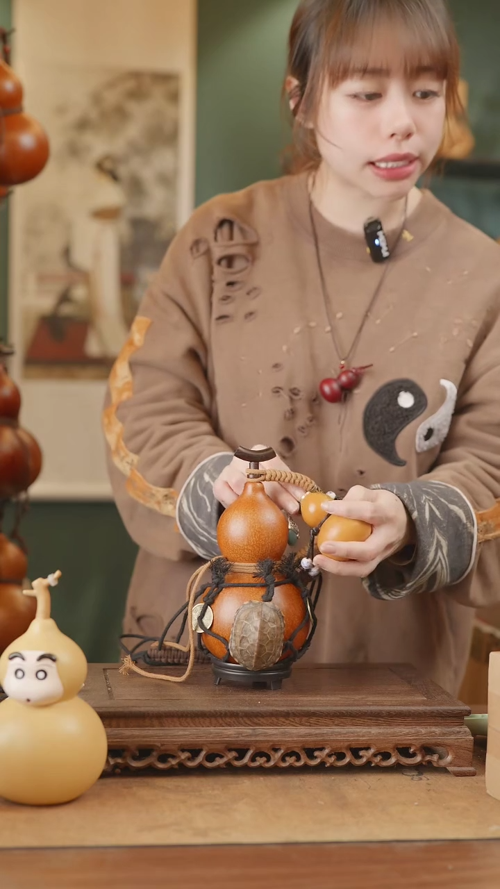 【闪购商品】73号精品天然大漆工艺防渗内胆酒葫芦~