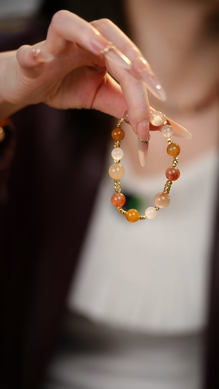 合金手串水晶兔毛