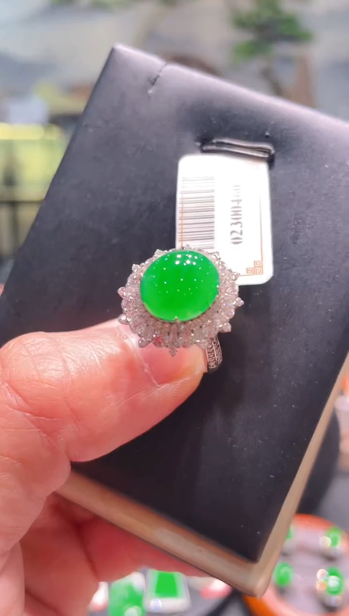 翡翠银S925镶嵌颈饰翡翠A10