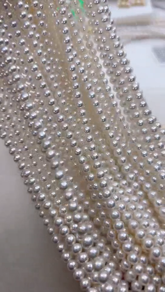 【闪购商品】淡水珍珠颈饰银S925镶嵌多样性发一4-5正圆