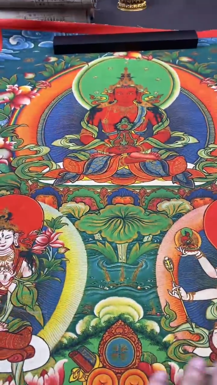 卷轴画王姬藏传唐卡艺术品