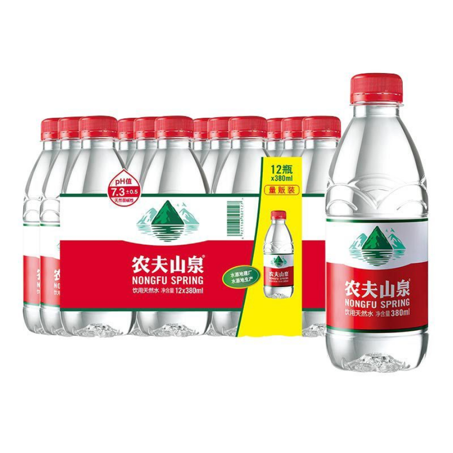 农夫山泉 天然泉水380ml*12瓶 整件