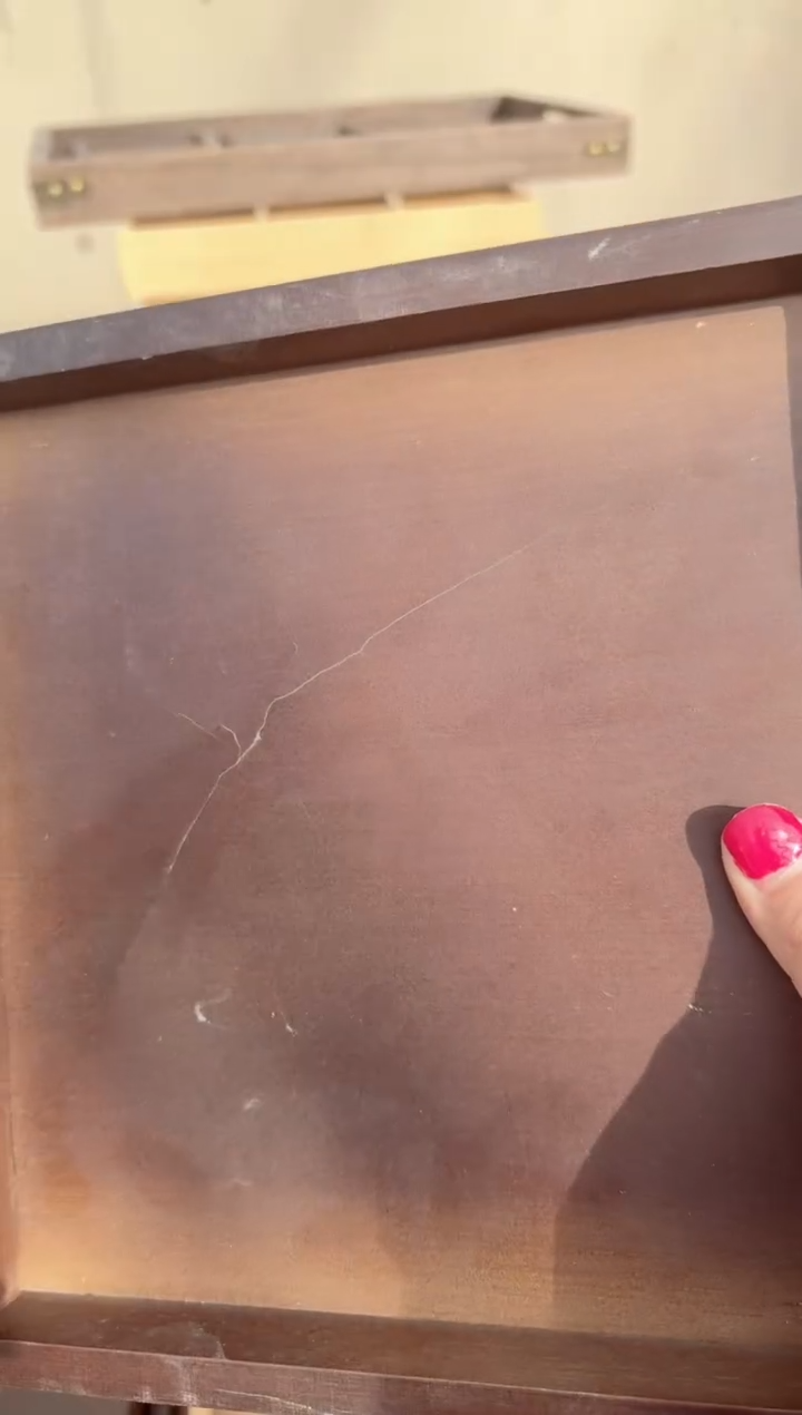 竹木胡桃色瑕疵拍下不退不换