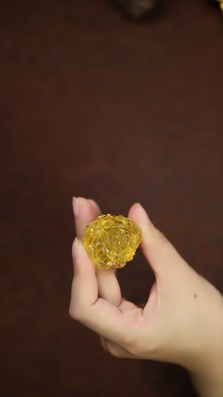 颈饰未镶嵌水晶꧁****꧂闪购 牡丹花戒指