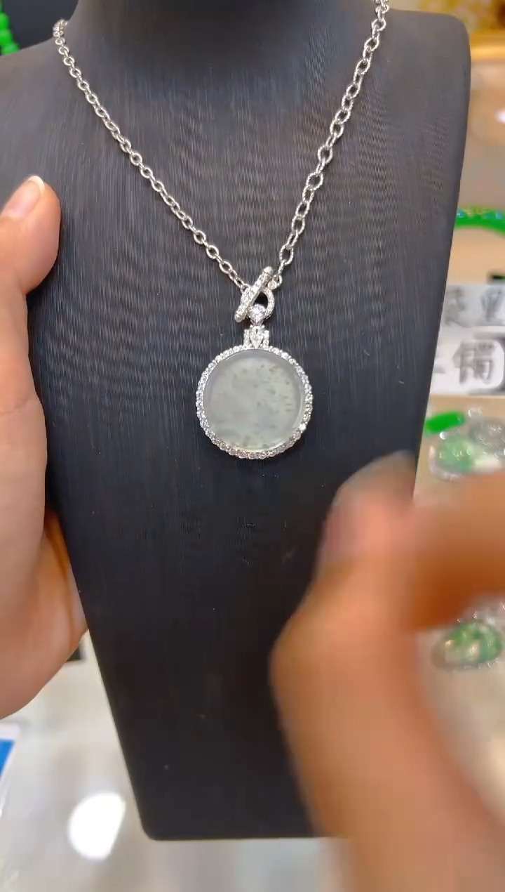 翡翠银S925镶嵌套链多样性团购发一件